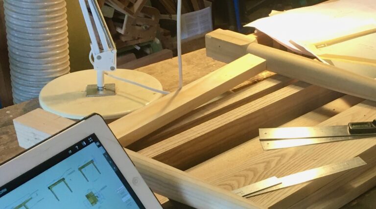 Making coffee table in English Ash
